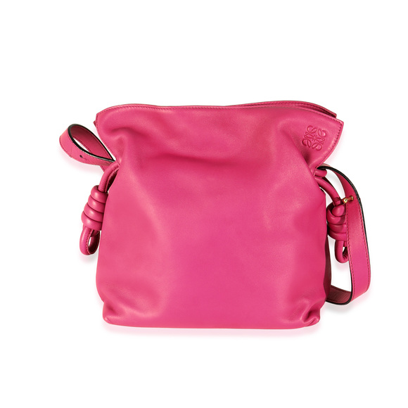 Loewe Pink Nappa Mini Flamenco Knot Clutch